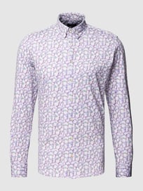 Regular Fit Freizeithemd mit Allover-Muster Modell 'Space' von Cinque Lila - 20