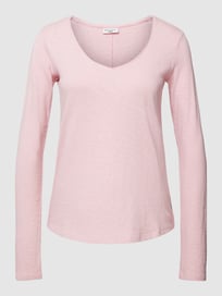Longsleeve mit V-Ausschnitt von Marc O'Polo Denim Rosa - 20