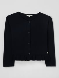 Cardigan mit Rüschen am Saum  von Tom Tailor Blau / Türkis - 20