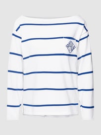 Longsleeve mit Streifenmuster von Polo Ralph Lauren Blau / Türkis - 6