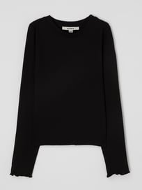 Longsleeve mit Viskose-Anteil  von Garcia Grau / Schwarz - 19