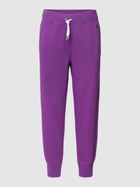 Sweatpants met labelstitching van Polo Ralph Lauren Paars - 44