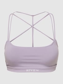 Crop Top mit gekreuztem Rücken von REVIEW Lila - 30