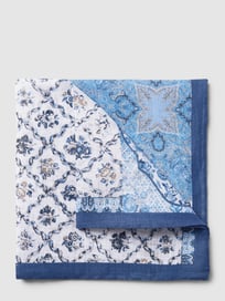 Einstecktuch mit Allover-Muster von Verugia Blau / Türkis - 12