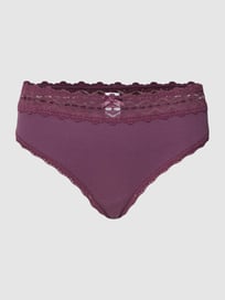 String mit Spitzenbesatz Modell 'Claire String' von s.Oliver RED LABEL Lila - 2