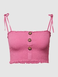 Korte top met smokdetails van Only Roze - 24