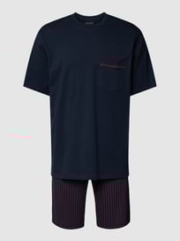 Pyjama aus Baumwolle von Schiesser Blau / Türkis - 39