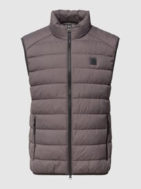 Regular Fit Steppweste mit Stehkragen von Marc O'Polo Grau / Schwarz - 19