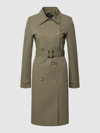 Trenchcoat mit doppelreihiger Knopfleiste von Montego Grün - 6