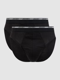 Slip im 2er-Pack von Jockey Grau / Schwarz - 38