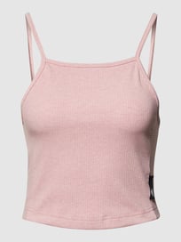 Korte top in riblook van ADIDAS SPORTSWEAR Roze - 8