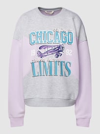 Sweatshirt met motiefprint van REVIEW Paars - 47
