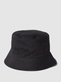 Bucket Hat mit Label-Stitching von CK Calvin Klein Grau / Schwarz - 14