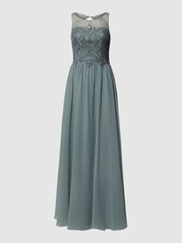 Abendkleid mit floralem Muster von Laona Grün - 38
