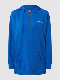 Hoodie mit Logo-Stickerei Modell 'Safine' von TheJoggConcept Blau / Türkis - 16