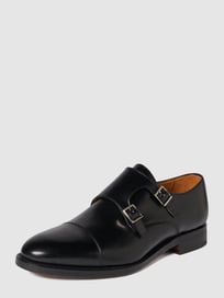 Double Monk Straps aus Leder  von Berwick Grau / Schwarz - 6