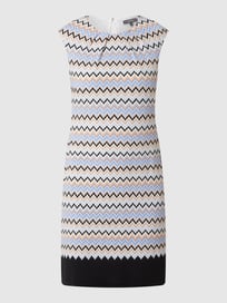 Midikleid mit Allover-Muster von Montego Blau / Türkis - 8