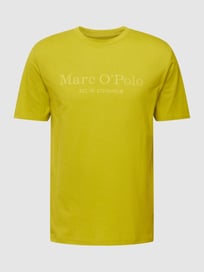 T-Shirt mit Label-Print von Marc O'Polo Grün - 37