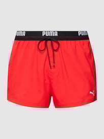 Zwembroek met labelprint van Puma Rood - 21