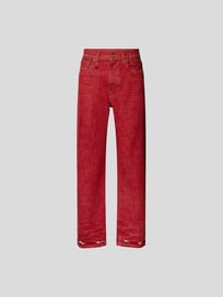 Boyfriend Fit Jeans im Distressed Look von R13 Rot - 27