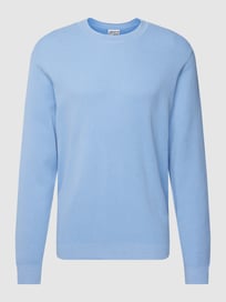 Gebreide pullover met structuurmotief van JAKE*S STUDIO MEN Paars - 14