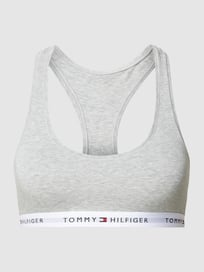 Bralette met racerback, model 'UNLINED' van TOMMY HILFIGER Grijs / zwart - 2