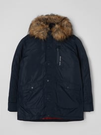 Parka met imitatiebont, model 'Goole' van Pepe Jeans Blauw / turquoise - 19