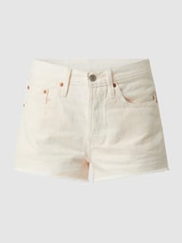 High Rise Jeansshorts aus Denim  von Levi's® Weiß - 35