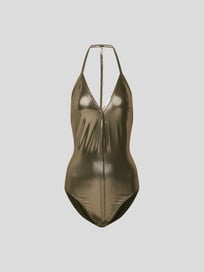 Badeanzug in schimmernder Optik von Rick Owens Gelb - 15