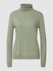 Rollkragenpullover mit gerippten Abschlüssen von Christian Berg Woman Grün - 32