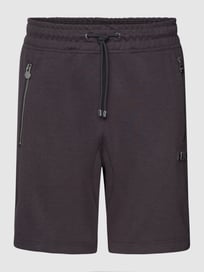 Sweatshorts met labelapplicatie, model 'Q-Series' van BALR. Grijs / zwart - 10