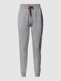 Sweatpants mit Streifen-Detail Modell 'Authentic Pants' von BOSS Grau / Schwarz - 28