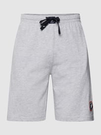 Sweatshorts in melierter Optik von A Fish Named Fred Grau / Schwarz - 8