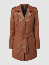 Regular Fit Trenchcoat aus Leder Modell 'Lailah' von Gipsy Braun - 3
