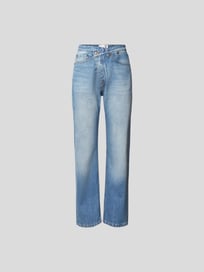 Straight Fit Jeans aus Baumwolle von Victoria Beckham Blau / Türkis - 20