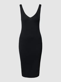 Gebreide jurk in minilengte, model 'LINA' van Only Grijs / zwart - 28