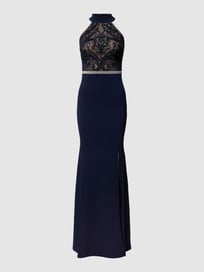 Avondjurk met Amerikaanse hals van Lipsy Blauw / turquoise - 38
