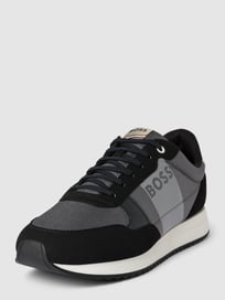 Sneakers met labeldetails, model 'Kai' van BOSS Grijs / zwart - 13