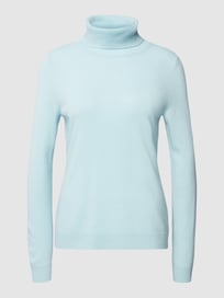 Rollkragenpullover mit gerippten Abschlüssen von Christian Berg Woman Blau / Türkis - 31