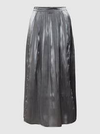 Midirok met plooien, model 'MOOD BOOSTER' van Gerry Weber Grijs / zwart - 7