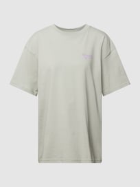 Oversized T-shirt met logostitching van Pegador Grijs / zwart - 23