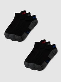 Sneakersocken mit eingewebtem Label-Detail im 6er-Pack von SKECHERS Grau / Schwarz - 14