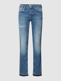 Slim Fit Jeans mit Label-Detail Modell 'SOPHIE' von Mavi Jeans Blau / Türkis - 30