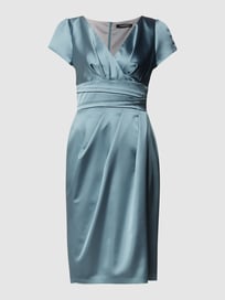 Cocktailkleid mit V-Ausschnitt von Swing Blau / Türkis - 45