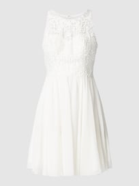 Bruidsjurk van mesh en chiffon van Laona Wit - 6