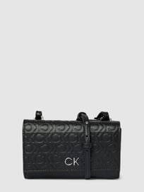 Clutch met all-over label in reliëf van CK Calvin Klein Grijs / zwart - 17