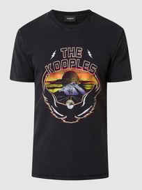 T-Shirt mit Logo-Print  von THE KOOPLES Grau / Schwarz - 46
