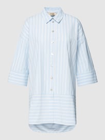 Lange blouse met all-over motief, model 'KRISTY TAVOLA' van MOS MOSH Blauw / turquoise - 33