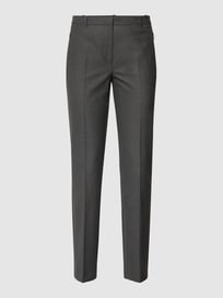 Stoffen broek met stretch en smal toelopende pasvorm  van Jake*s Collection Grijs / zwart - 35