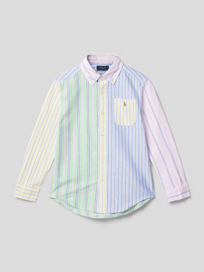 Hemd mit Streifenmuster von Polo Ralph Lauren Kids Gelb - 8